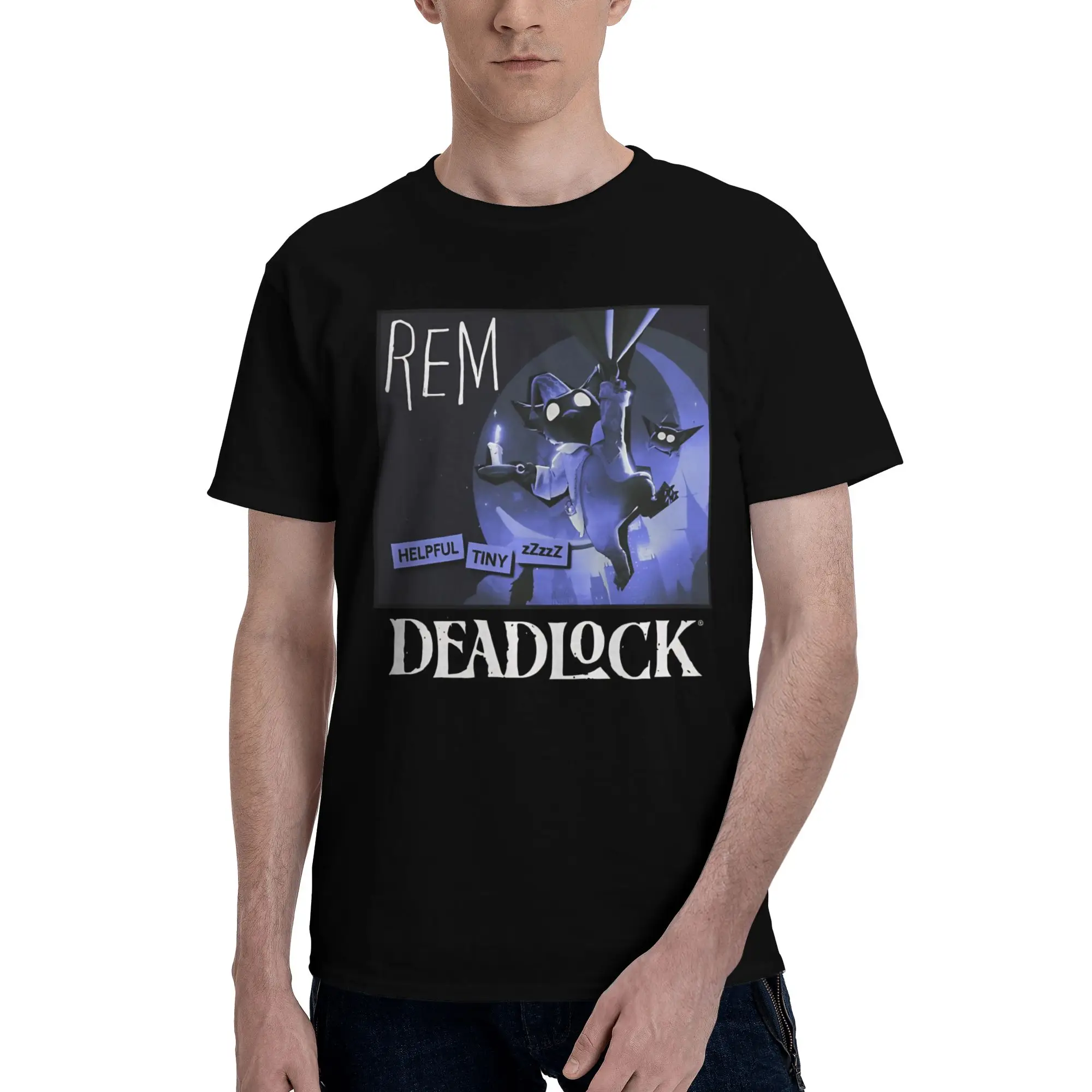 Rem (Render) Lustiges T-Shirt aus 100 % Baumwolle, Deadlock-Tops, T-Shirts für Herren – Detail 1