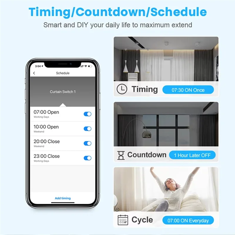 Tuya Smart Wifi Switch Mini Smart Breaker Smart Life Remote Kontrol Nirkabel