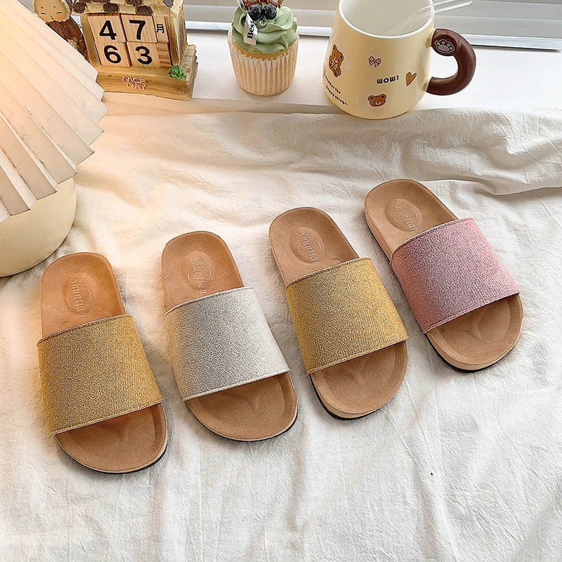 

Детские тапочки Birkent 2025 г., плоские резиновые флисовые детские домашние носимые тапочки