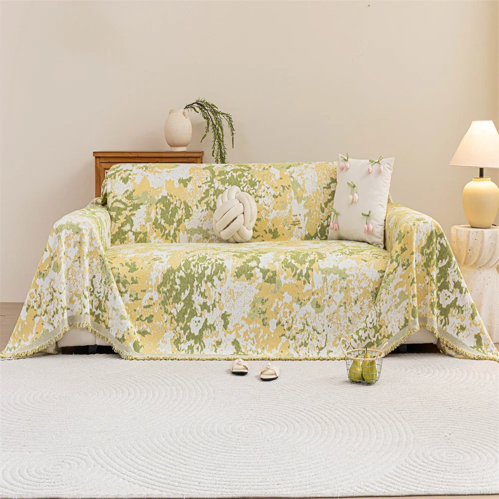 2026 Retro French Style Light Luxury Sofa Cover Universal Non-Slip All-Season Fabric High-Quality Sofa Slipcover Anti-Cat