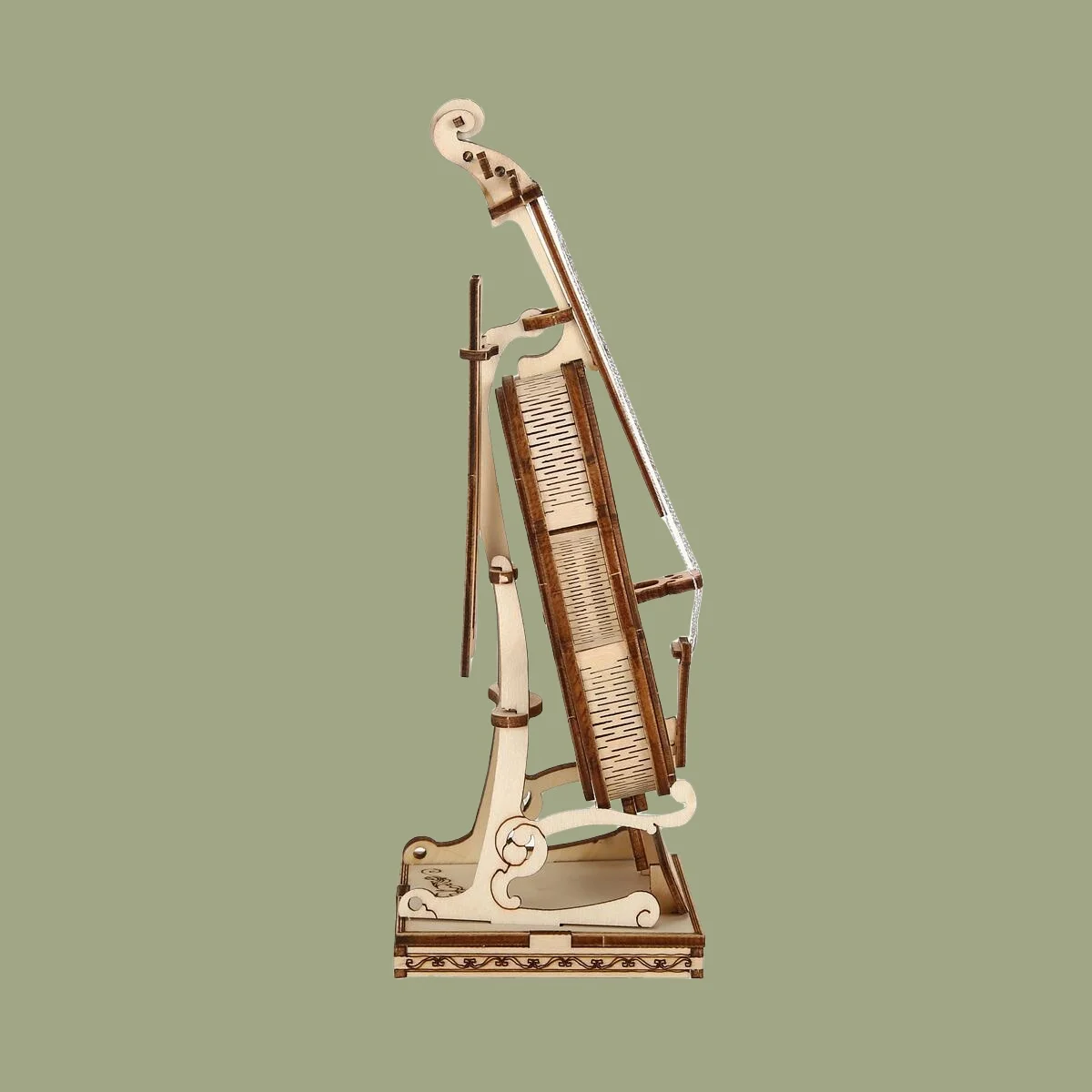 [ปริศนาไม้ DIY] ปริศนาปืนใหญ่ล้อ DIY 3D - ชุดโมเดลประกอบเลเซอร์ตัดสมองทีเซอร์