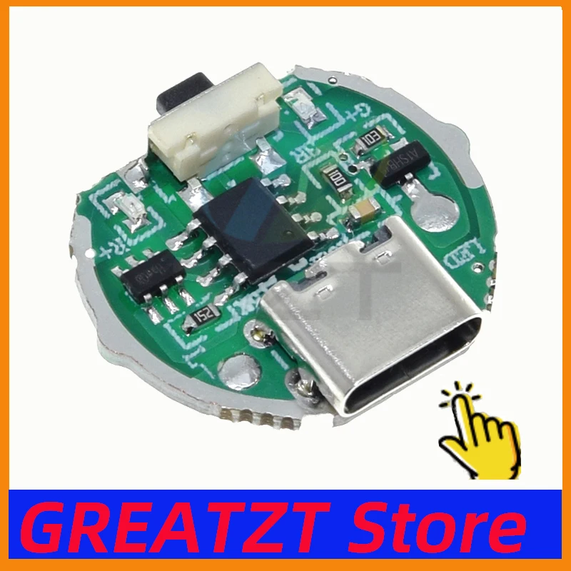 1/5PCS Two-speed Drive Board Flashlight Drive Accessories Circuit Board Switch Charging Integrated Board for 10 Watt Beads