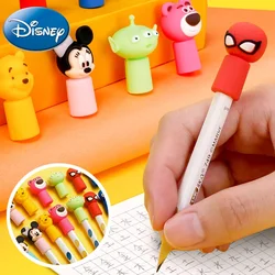 3pcs/set Disney Mickey Minnie Mouse Pencil Caps Pen Covers Cartoon Kawaii High Quality Student School Office Stationery Supplies