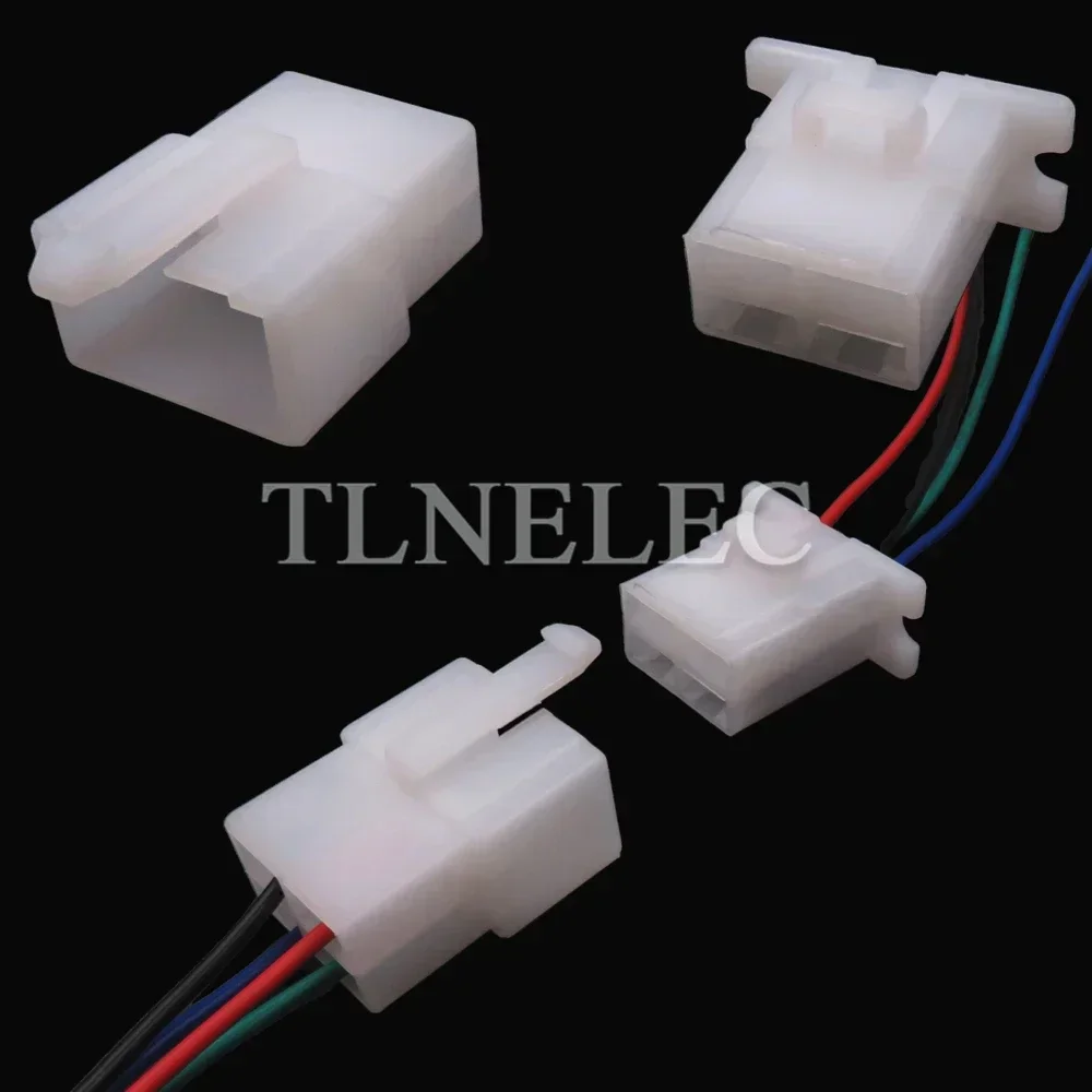 4 Pin Way Automobile Male Female Wiring Cable Connector with Wires Car Unsealed Socket with Terminal 6120-2043
