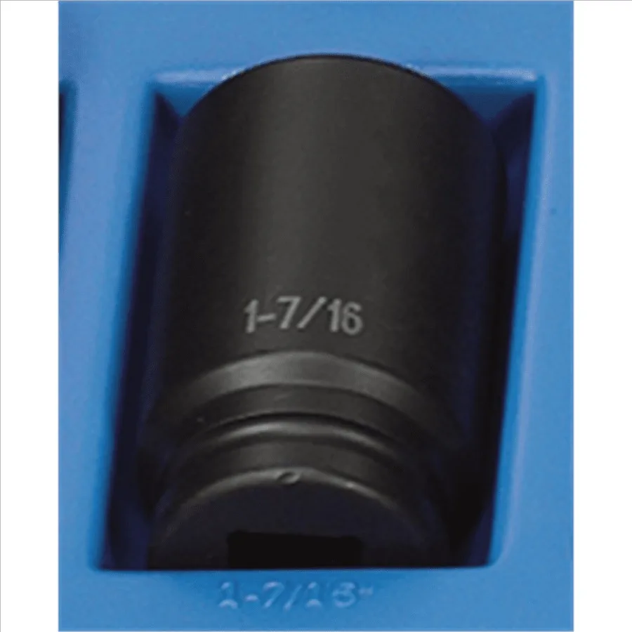 

3046D 3/4 Drive x 1-7/16 Deep Socket Wrench for Automotive Repair and Mechanical Maintenance Durable Chrome Vanadium Steel, Bla