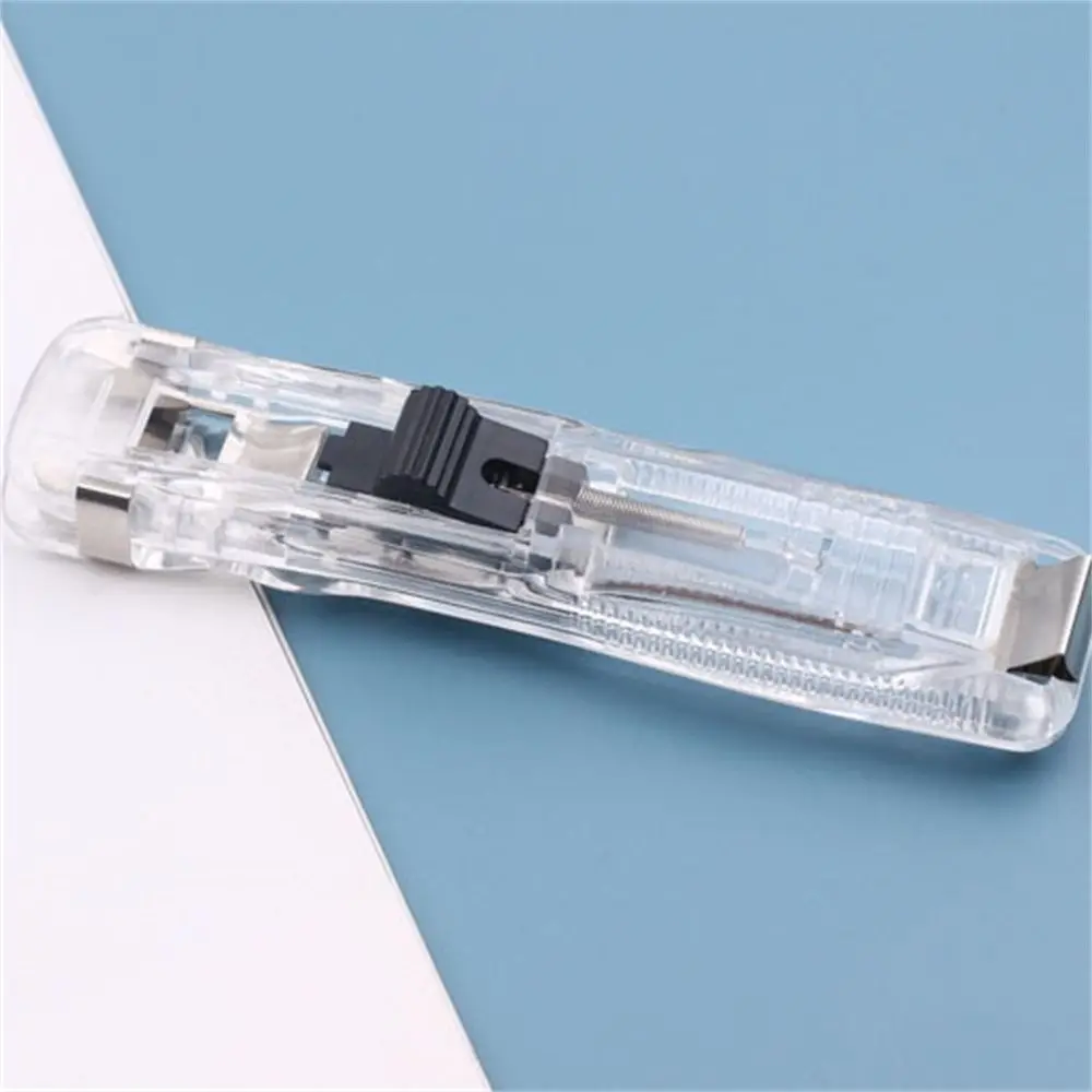 Forniture senza carta Clip Forniture per ufficio Rilegatura di documenti Macchina per carta Clipper per carta Ricariche Morsetto a spinta Rilegatura scolastica