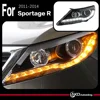 AKD 車モデルヘッドランプ起亜 Sportage ヘッドライト 2011-2014 Sportage R LED ヘッドライト LED DRL Hid バイキセノン自動車アクセサリー 1
