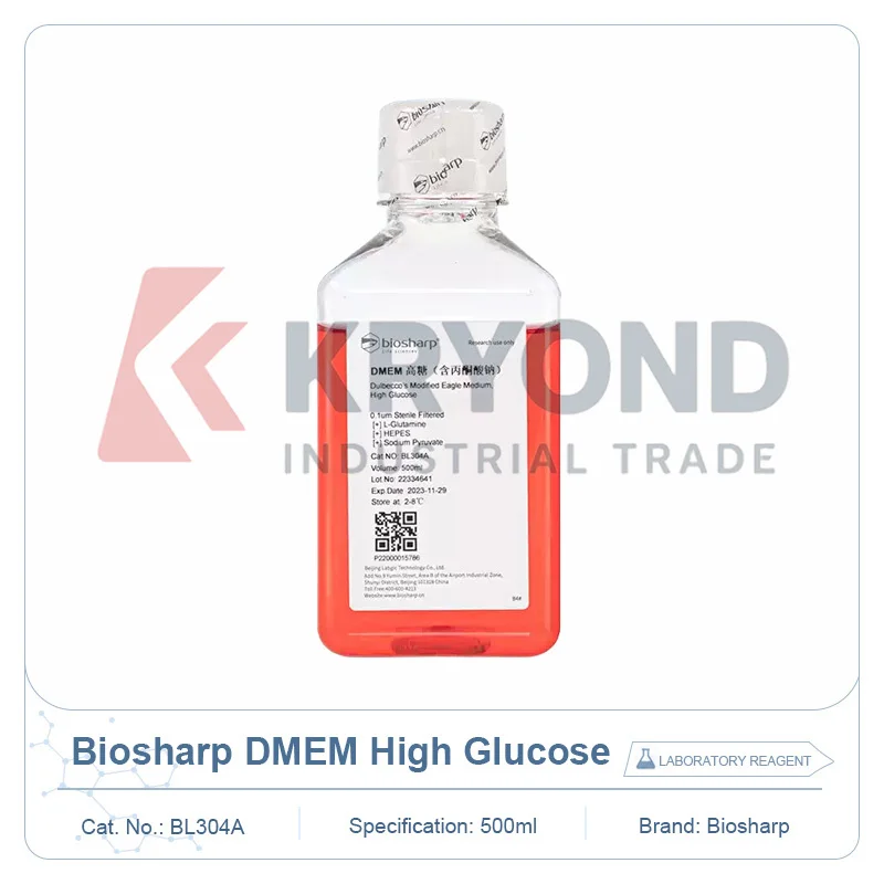

BIOSHARP BL304A DMEM High Glucose Cell Culture Medium Laboratory Reagent Mammalian Cell Research Experimental Use 500ml Grade