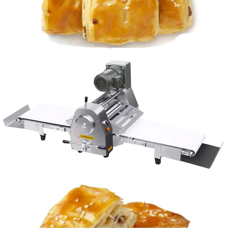 Mini-Teigausrollmaschine, Tisch-Teigausrollmaschine, umkehrbarer kommerzieller Pizzateigausrollmaschine für Gebäck