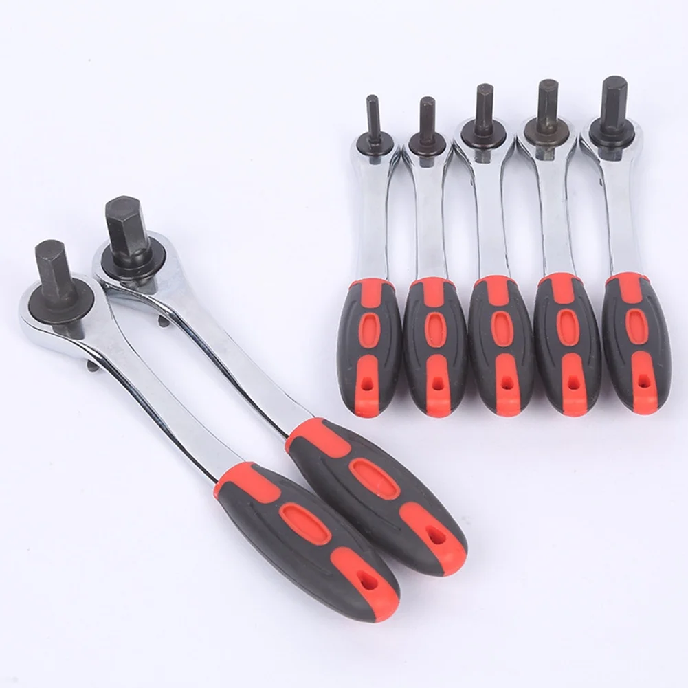 

Для ремонта автомобилей, трещотка с 72 зубьями, быстроразъемный трещоточный ключ, трещотка 45, стальная резиновая ручка, обработанная теплом