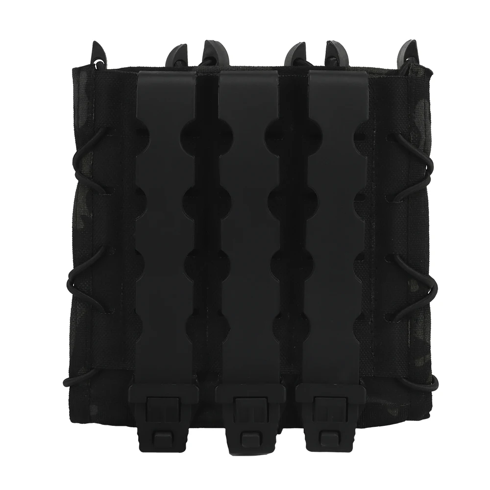 Pochette De Chargeur Tactique 9mm/40 CAL - Double étui, Triple Support, Fixations MOLLE