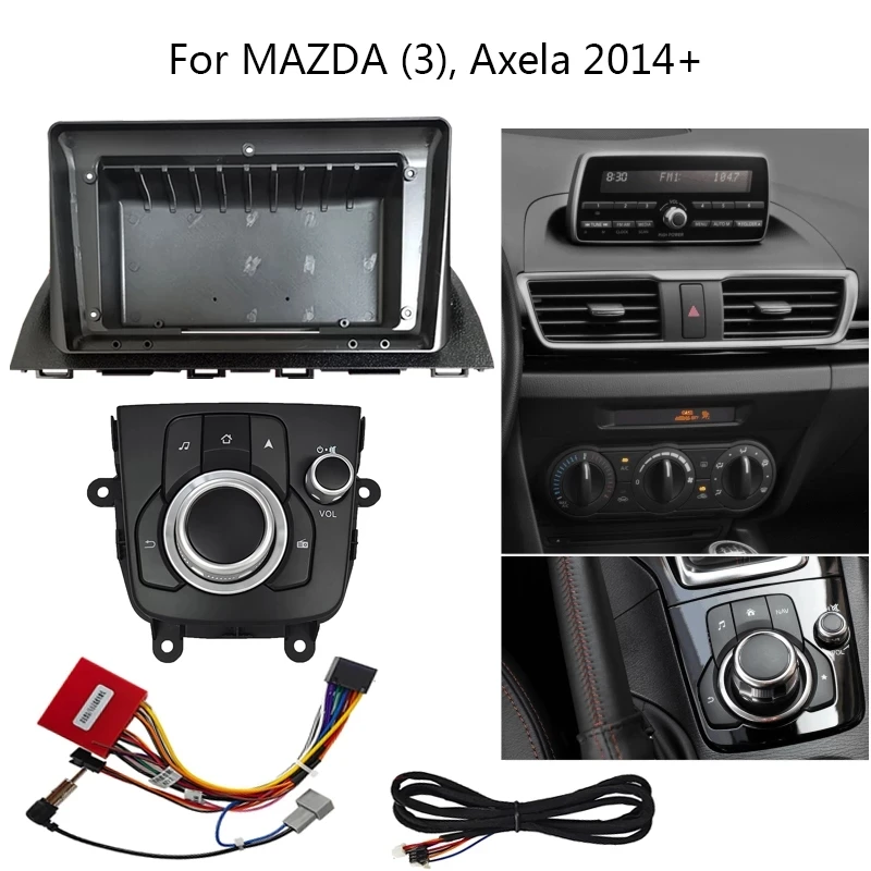 

9inch 2din Car Frame Fascia Adapter For Mazda 3 Axela 2013-2020 big screen 2 Din android Car Radio Fascia Frame