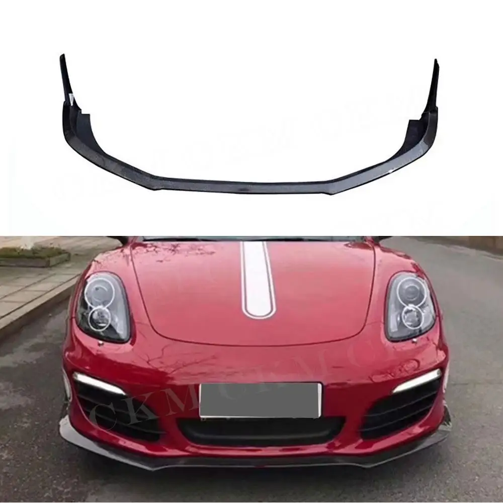 

CKMUUER передний бампер из углеродного волокна для Porsche 981 Cayman Boxster 2013-2015, комплект переднего бампера, комплект кузова, добавьте на детали