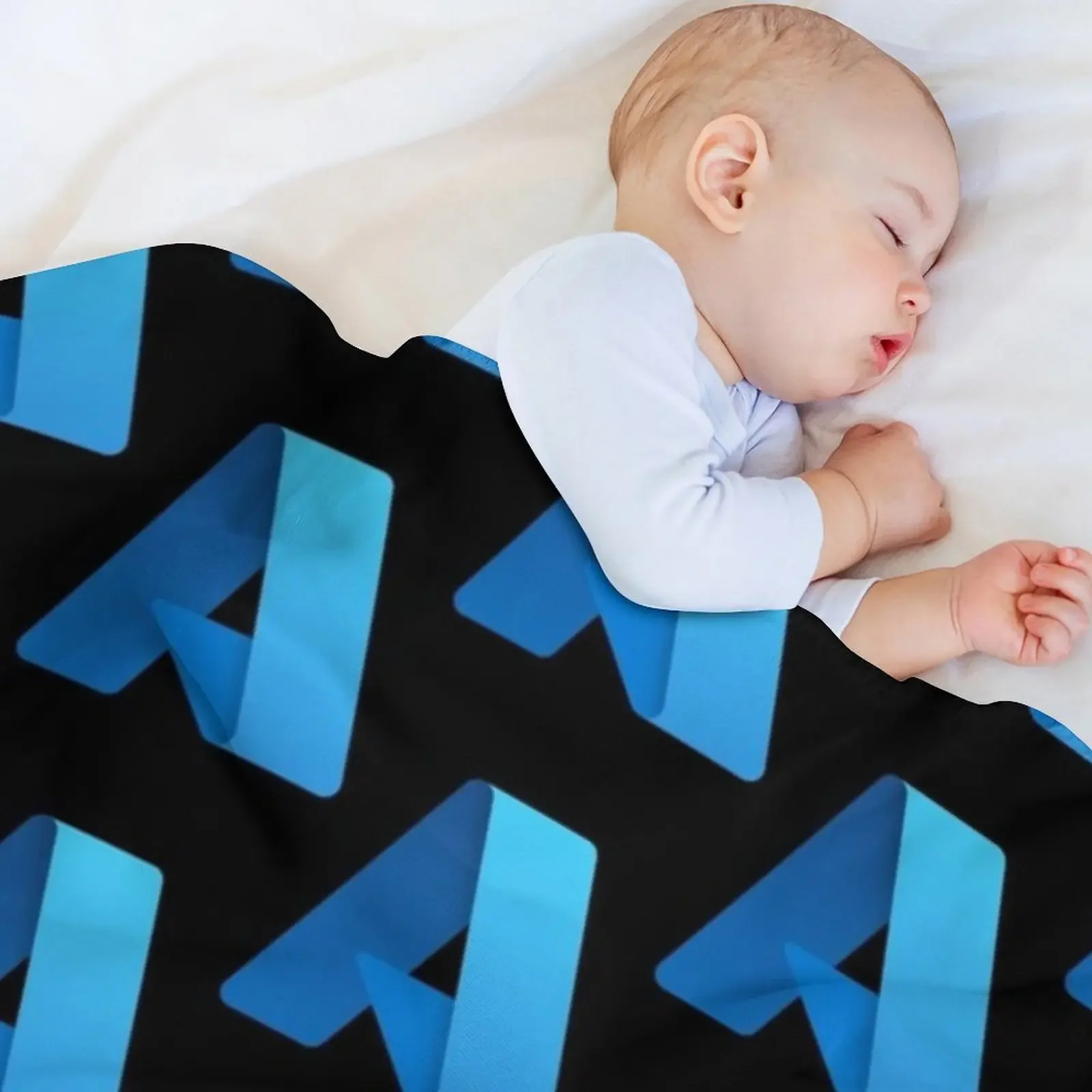 مايكروسوفت أزور شعار 2021 رمي بطانية بطانيات أرائك الديكور هدية شخصية بطانية ريتروس