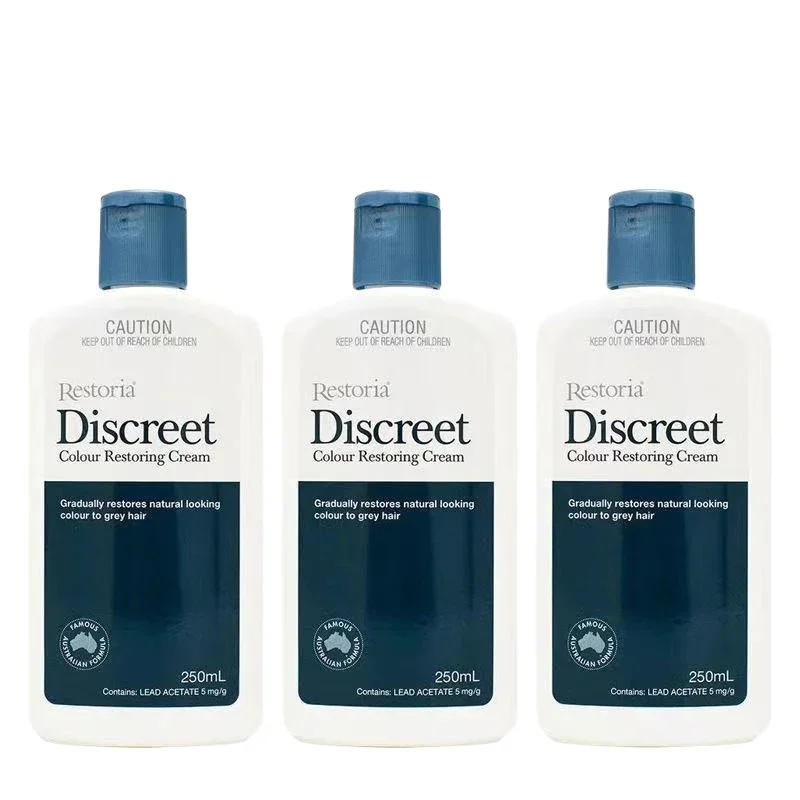 

Профессиональное средство для восстановления цвета волос 250 мл, крем Restoria Discreet уменьшает количество седых волос для мужчин и женщин, оригинал