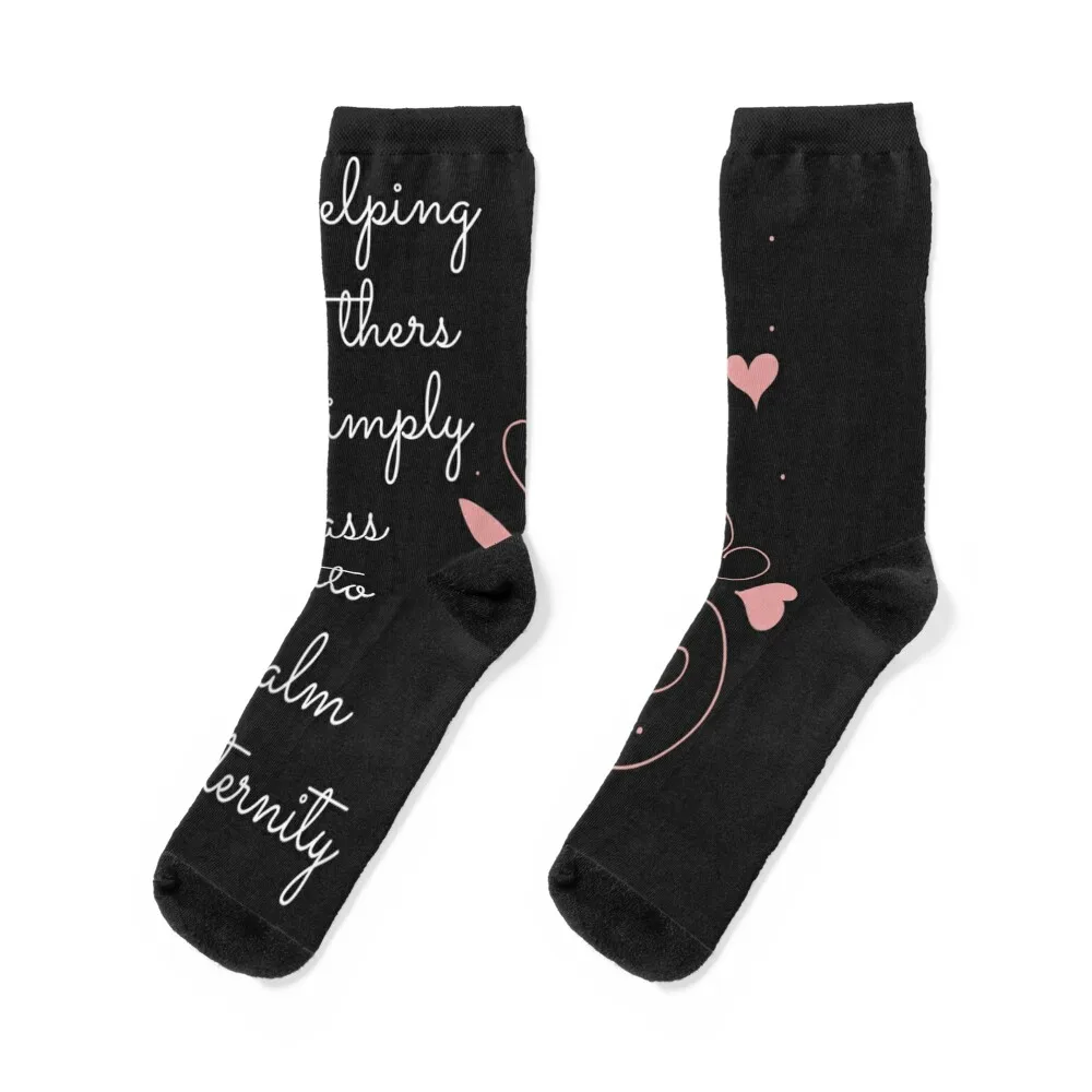 

Hospice Nurse End of Life Terminal Care Gift115 Socks custom Rugby man men cotton high quality Socks For Women Men's