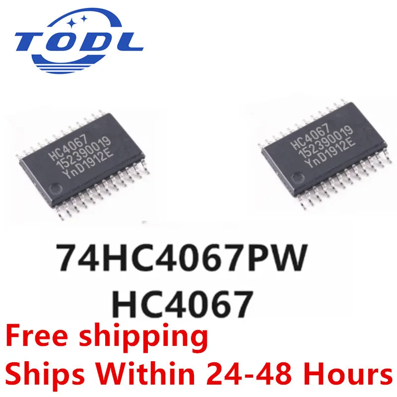 (10piece) 100% New HC4067 74HC4067PW 74HC4067 SOP-24 16-Channel Analog Multiplexer Demultiplexer IC Chipset