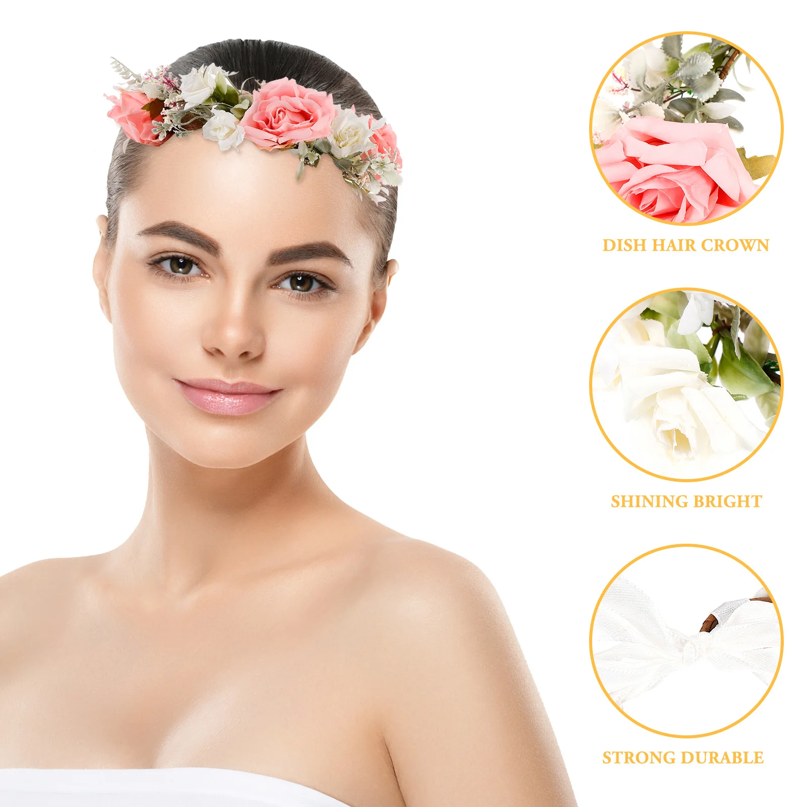 

Шелковый цветок повязка на голову свадебные аксессуары для волос пляжная свадебная ткань праздничный головной убор цветочная корона искусственные цветы