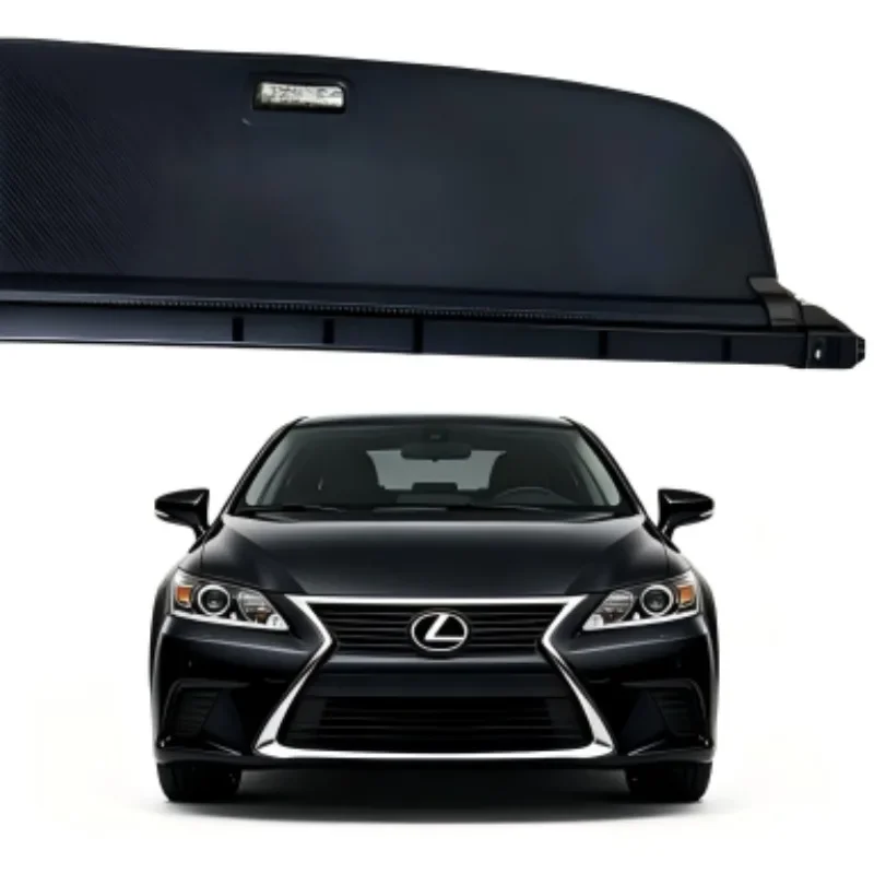 Car Trunk Cargo Cover, Rear Parcel Shelf Shade Shield, Luggage Privacy Blind for Lexus CT200 2010-2020