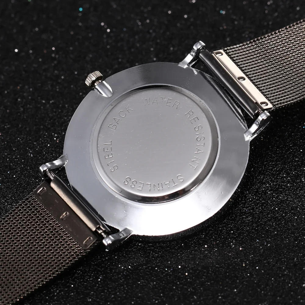 Luxury Rose Gold Mesh Belt Ladies Watch Fashion Design Arabic Watches for Women Stainless Steel Quartz Wristwatch Clock Montre