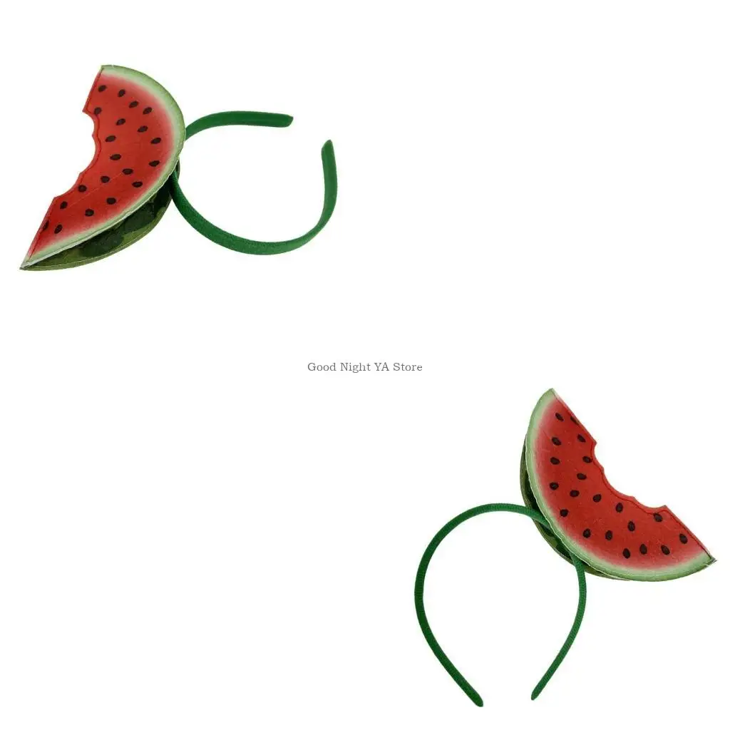 Cerchietto per capelli da vacanza con cocomero tropicale hawaiano per appassionati feste e accessori per feste