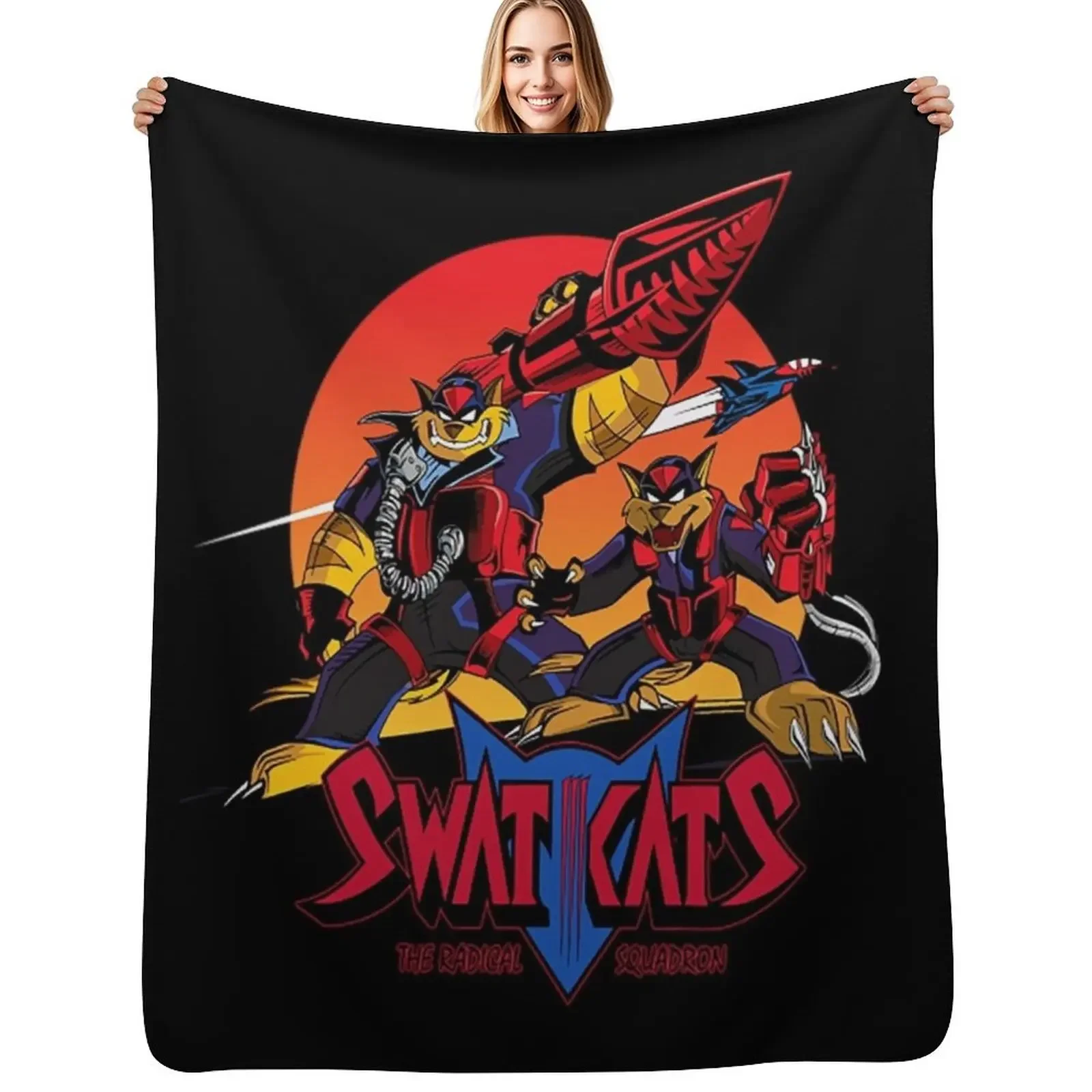 

Swat Kats T-ShirtThe Radical Squadron Throw Blanket christmas gifts Quilt Travel Blanket