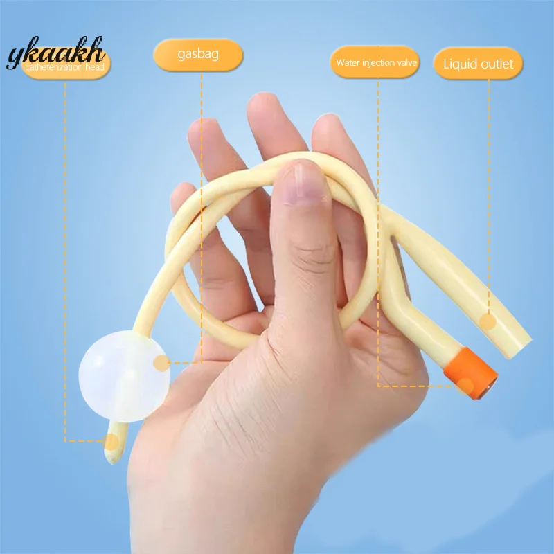 

1pcs 2/3 Chamber Latex Catheter Silicone Coated Sterilized Urethral Catheter Male/Women/Children Urinary Catheter