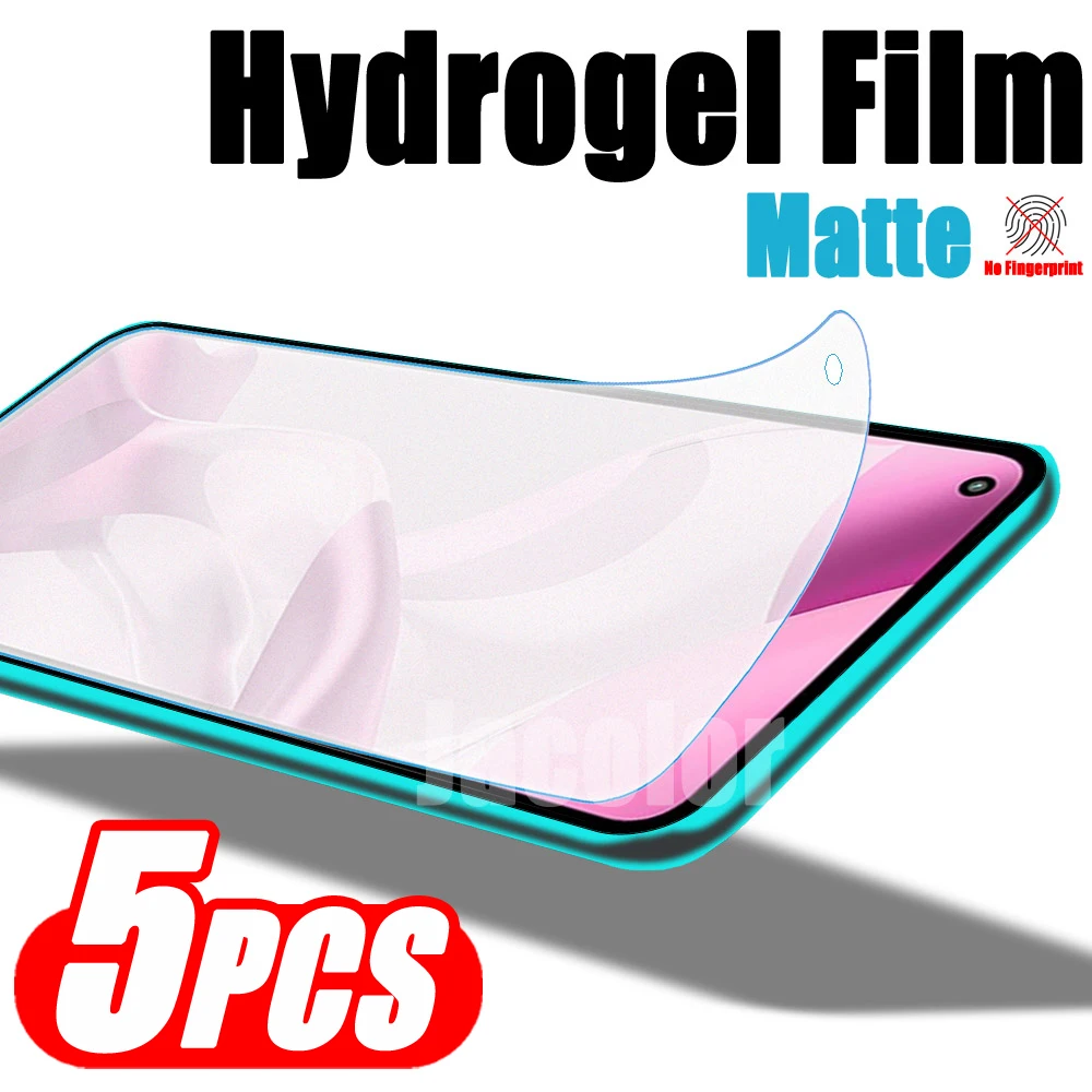 5pcs Matte Hydrogel Film For Xiaomi Mi 11X 11i 11 X i Pro Ultra Lite 5G NE Xiomi 11Pro 11Ultra Gel Protective Screen Protector