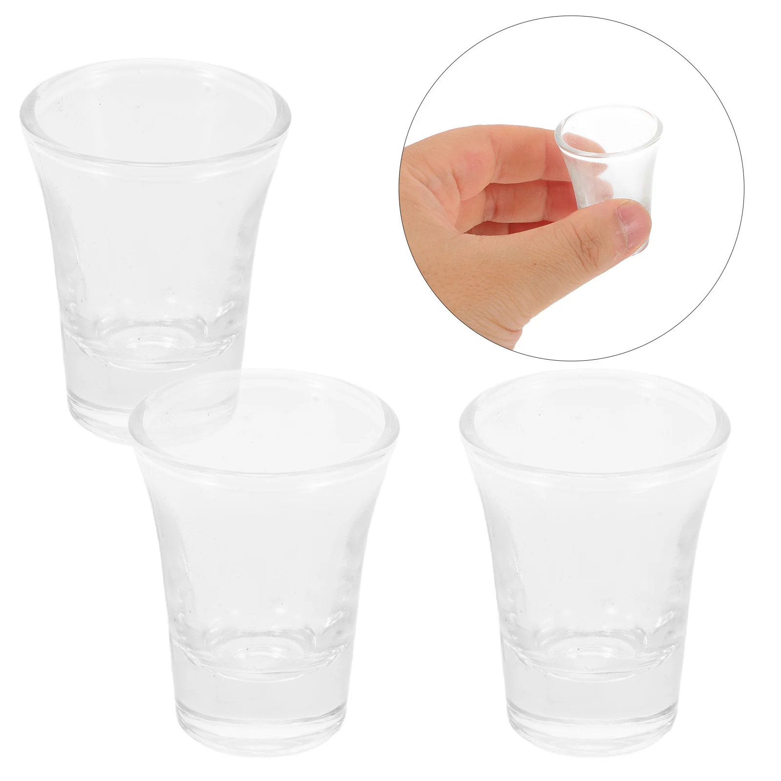 24 Uds. Tazas de sacramento de vidrio transparente, tamaño compacto de tiro de Espresso para degustación de vino, suministros para fiestas, vajilla de adoración reutilizable Mini