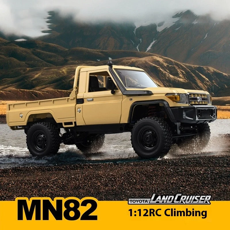 

New Mangniu Mn82s Simulation Lc79 Pickup Truck Professional Rc Remote Control Four-Wheel Drive Off-Road Climbing Vehicle Model