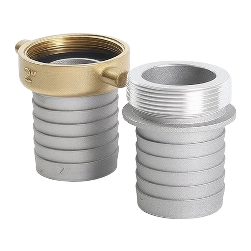 3 Inch Rotating Nut Fitting Aluminum Alloy Material Brass Swivel Nut for Hose Pipe Connection in Water Oil Fuel Systems