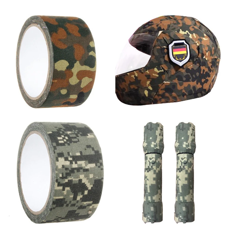 5Meters Self Adhesive Camo Tape Camouflage Tape Wrap Stretch Bandage For Outdoor Camping Hunting Stealth 1.96in x 5.5yards