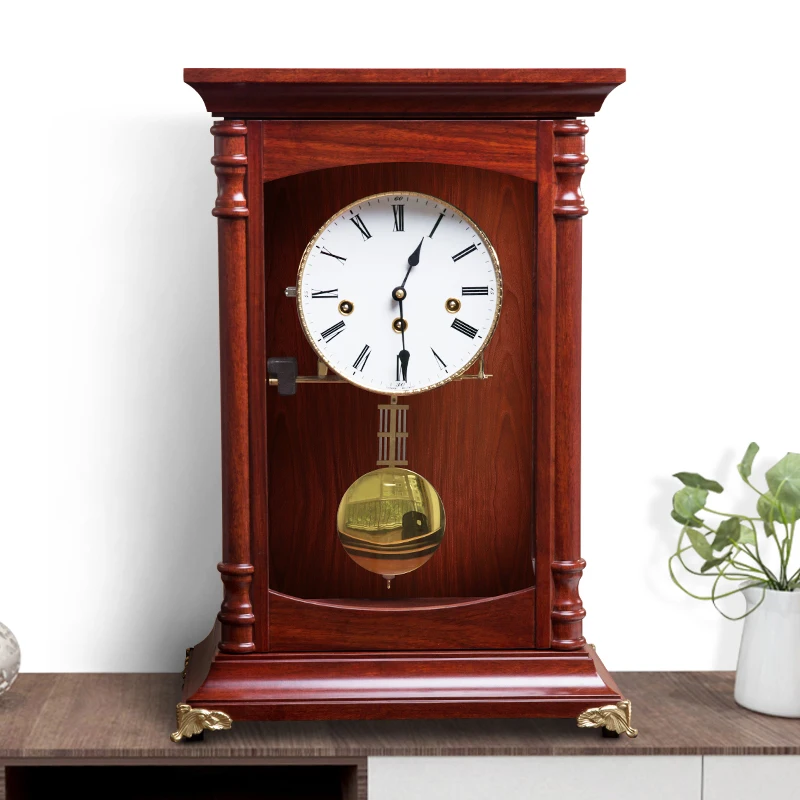 Chinese Vintage Clock Home Decoration Swing Table Clock Living Room Table Top Hemler Mechanical Clock Creative Clock