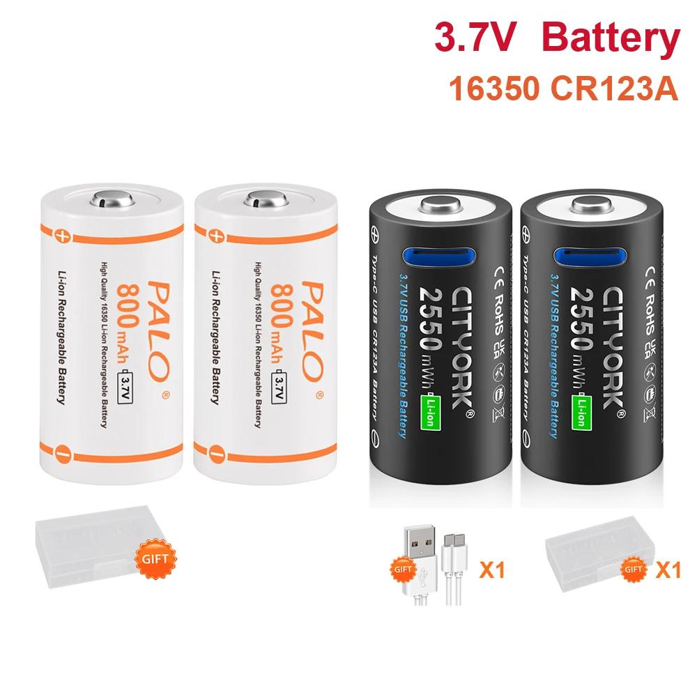 Oryginalny akumulator CR123A 3,7 V litowy CR123 16340 16350 CR17345 do pióra laserowego latarka LED kamera komórkowa — zdjęcie produktu 7