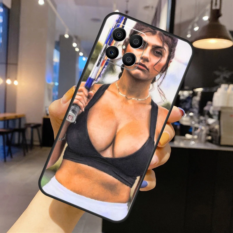 Sexy Beautiful Girl Mia Khalifa Silicone Case For Huawei P40 P30 P20 Lite P50 Nova 9 5T Honor 50 Pro X9 X7 X8 Back Cover