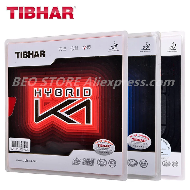 TIBHAR HYBRID K1 / K1 PLUS Sticky Forehand Offensive Pimples In Table Tennis Rubber Ping Pong Sponge