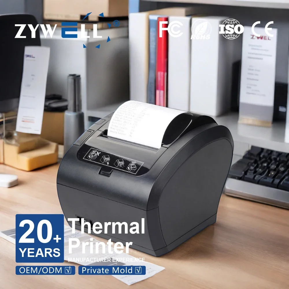 

Cheap 80mm thermal receipt printer ZYWELL usb ethernet supermarket receipt pos printer