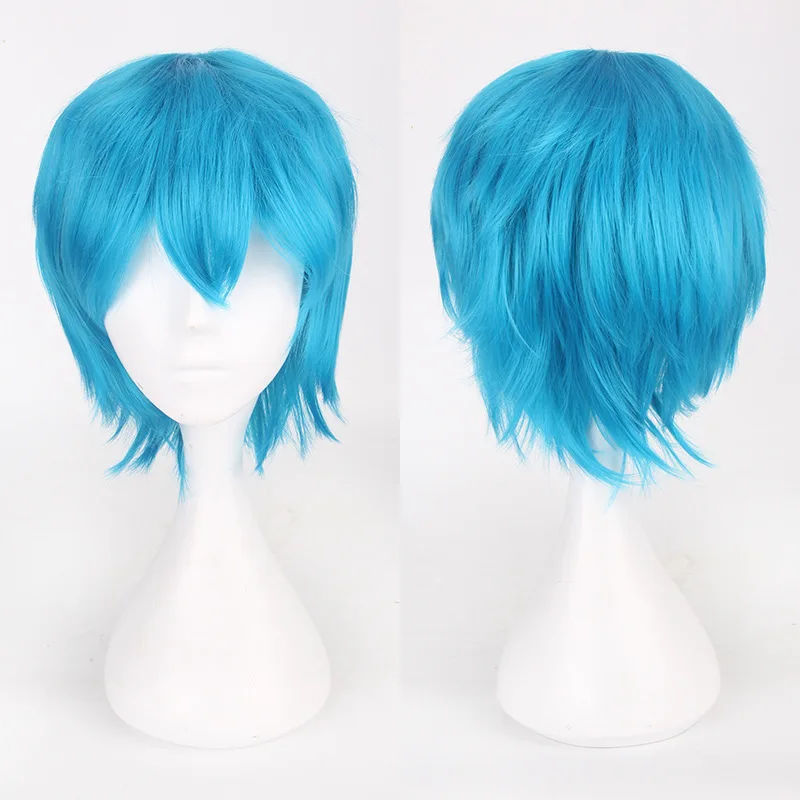 Halloween Party Men Women Heat Resistance Short Straight Synthetic Wigs