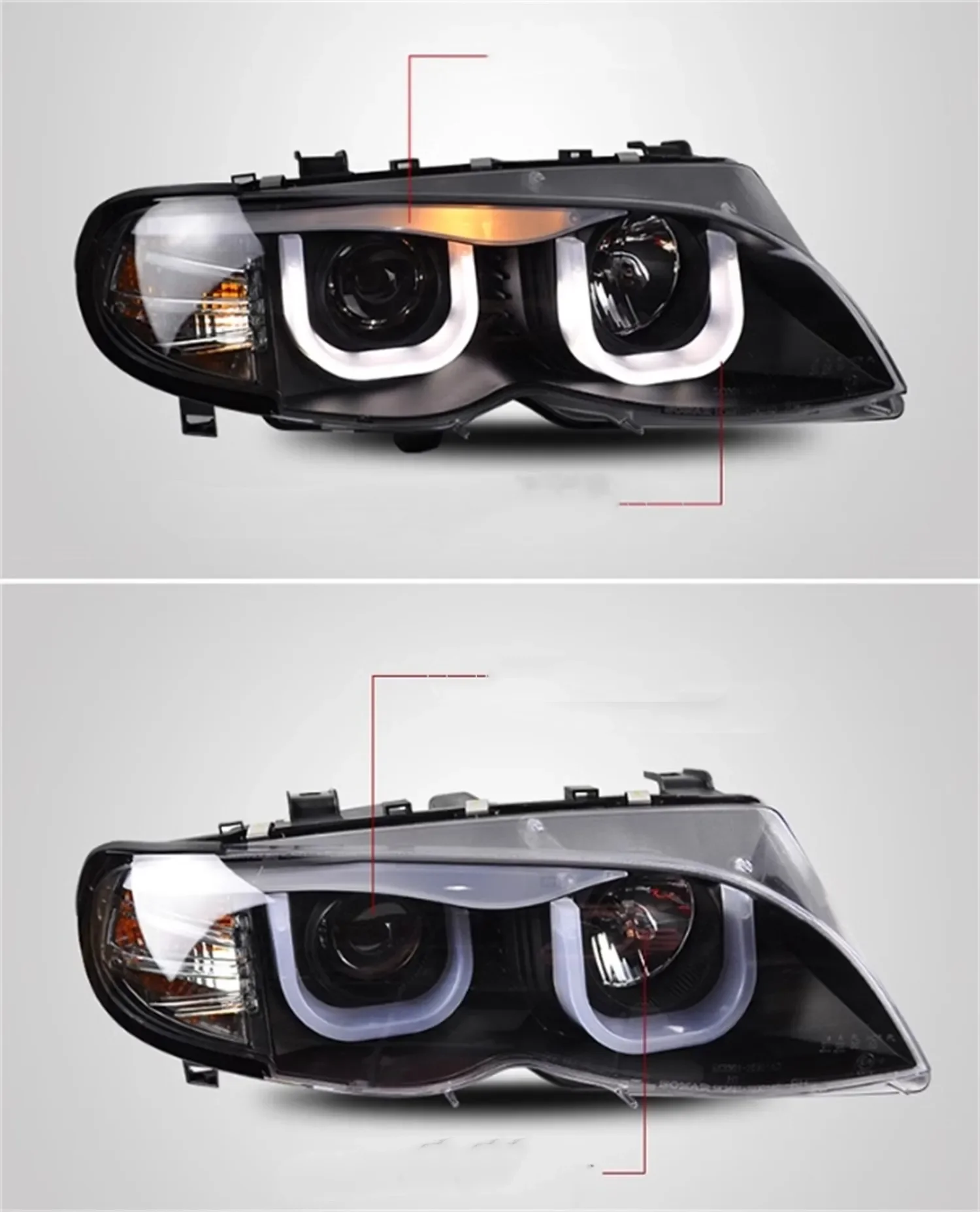 

Car Headlamp Headlight Head Lamp DRL Daytime Running Light for BMW E46 3 series 318 320 325 330