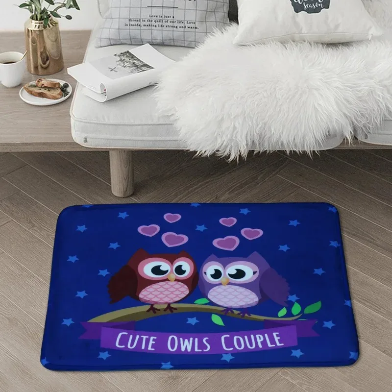 Flannel Printed Carpet Cartoon Animal Printed Carpet Sponge Anti-slip Mat At The Door of Bedroom DIY private customization