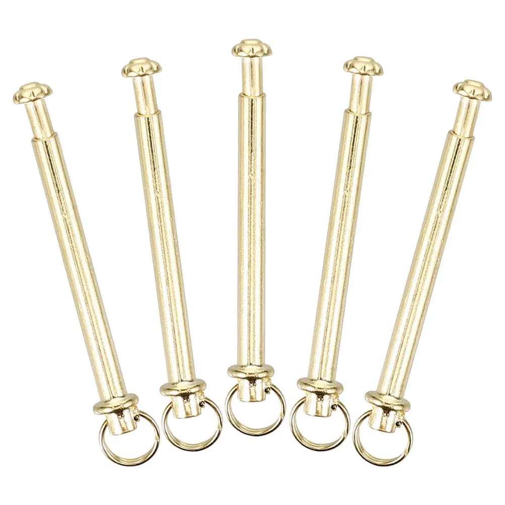 5Sets Hand Fan Shaft Rivet and Nut Set Sturdy Metal Folding Fan Repairing Accessories DIY Craft Replacement Kit for Solid Shaft view 6