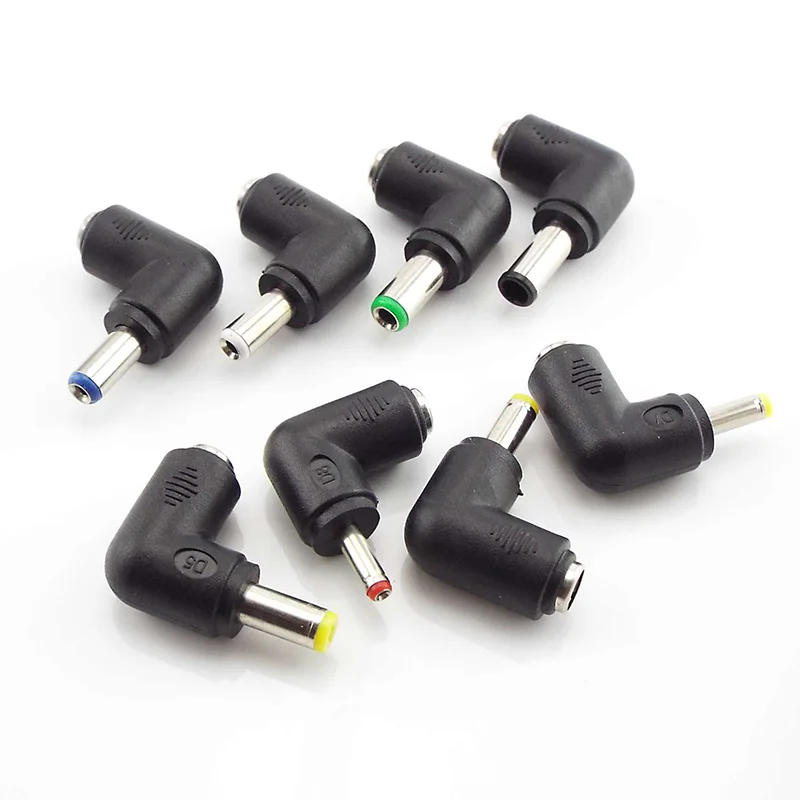 Universal Laptop DC Power Supply Adapter Connector Plug AC DC Jack Charger Power Adapter Conversion plug right angle