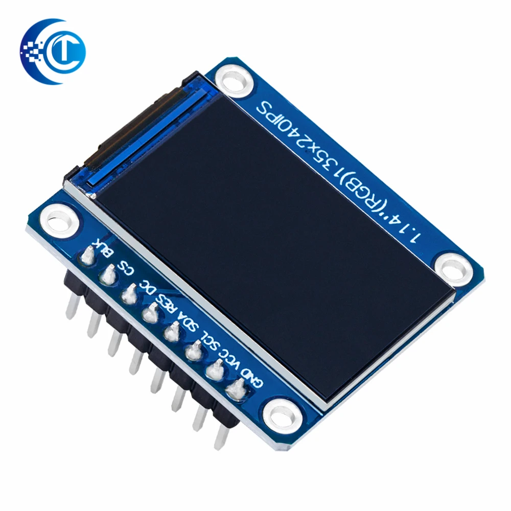 1pcs New 1.14 - inch IPS TFT Display Screen: 3.3V, 8 - PIN SPI, HD Full Color, ST7789 Drive IC, 135*240 Resolution
