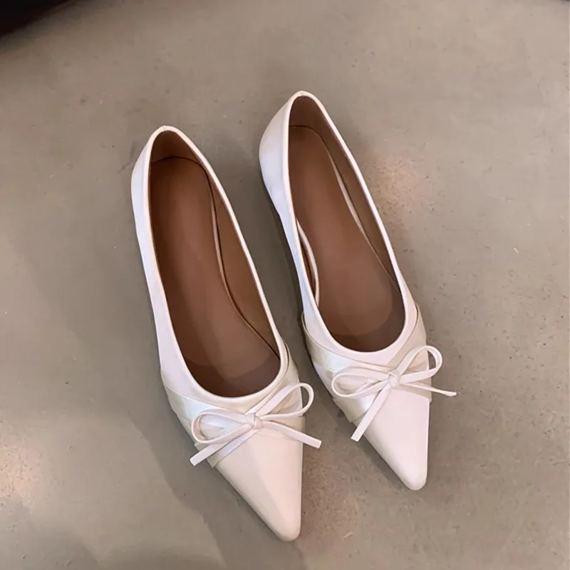 Summer New Style Chiffon Fashion Sweet Bow Casual Flat Sandals for Women, Comfortable Slip-On Shoes for Outdoor Wear 2026 - view 6