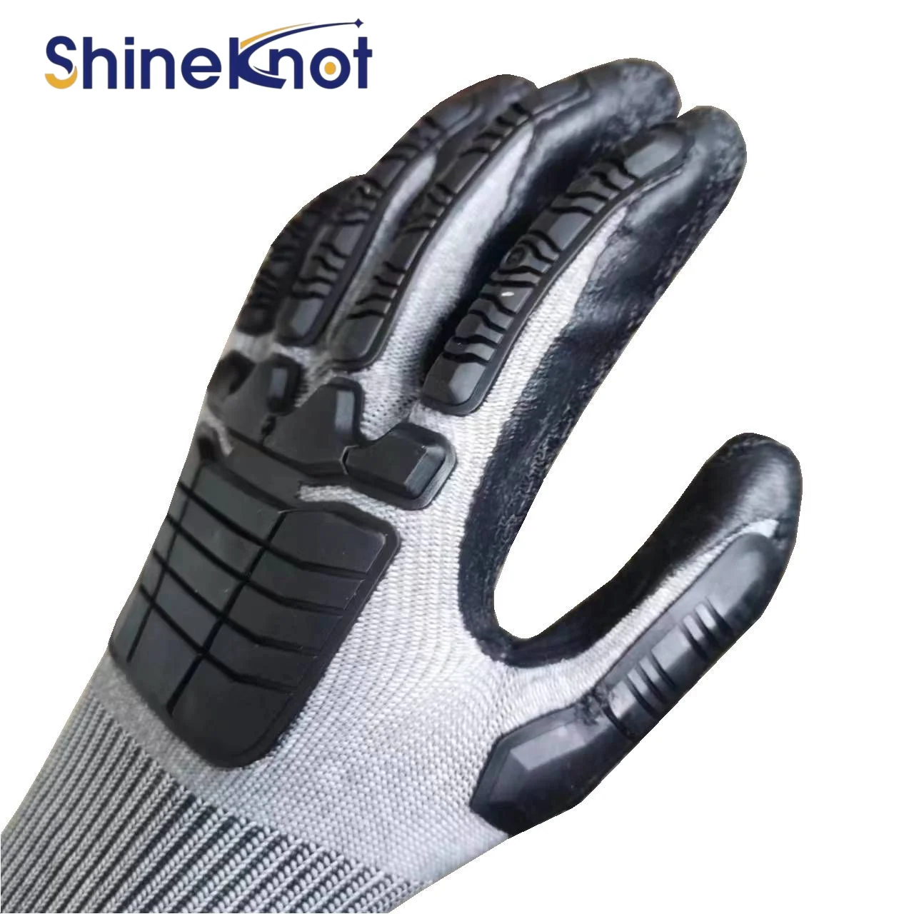 SHINEKNOT Tpe Anti-Collision Gloves Construction Coal Mine Labor Protection Anti Cutting Anti Oil Pollu Tionwear-Resistant Glove