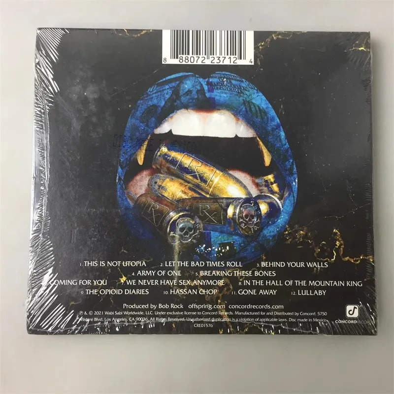 Rock The Offspring Dexter Holland CD musicale Let The Bad Times Roll Album Army Of One Record musicale Cosplay Walkman Soundtracks Box