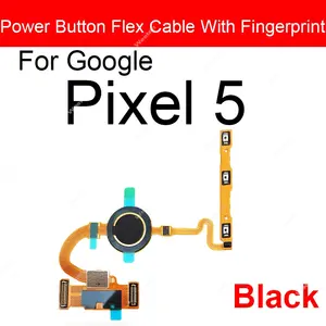 Bilashmart Google Pixel 5 5A 5G Fingerprint Sensor Menu Button Flex Cable Touch Home Side Button Flex Cable Replacement Repair Parts