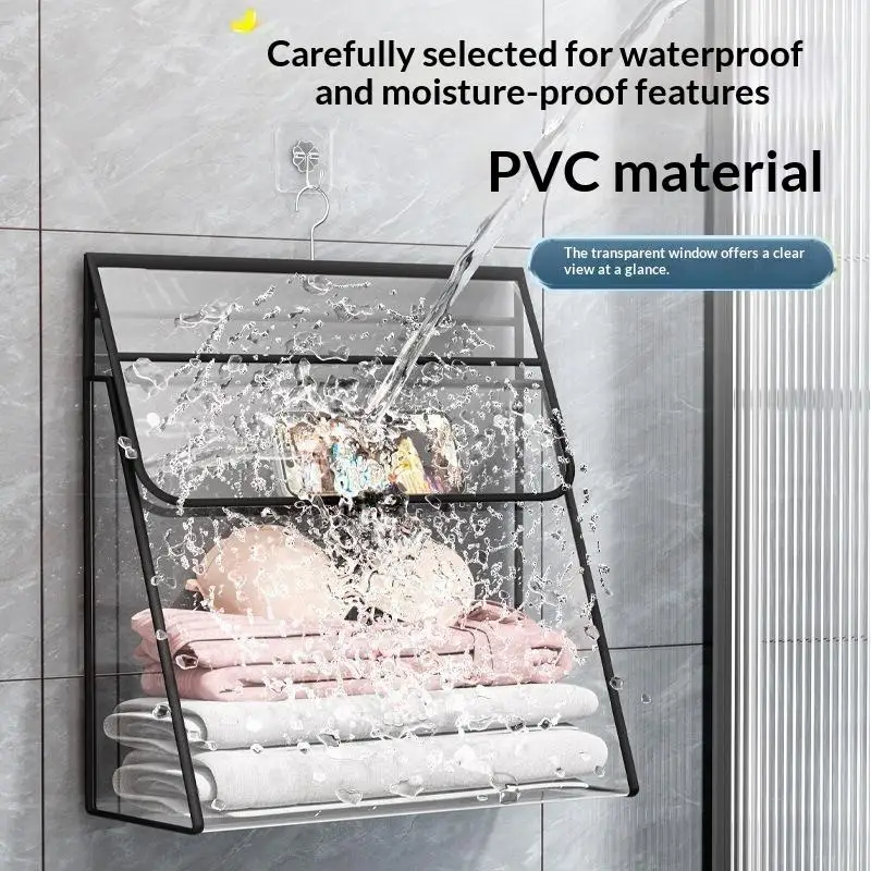 New Dormitory Shower Bag Waterproof Hanging Bathroom Organizer For Clean Clothes A Handy Hanging Storage Bag For Phones Clothing