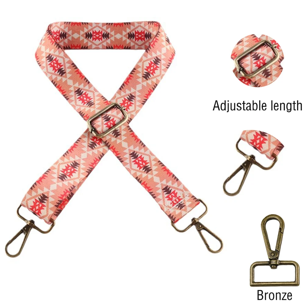 3.8CM Nylon Shoulder Strap Diy Exquisite Embroidery Universal Fashionable Durable Precision Woven Diagonal Shoulder Strap