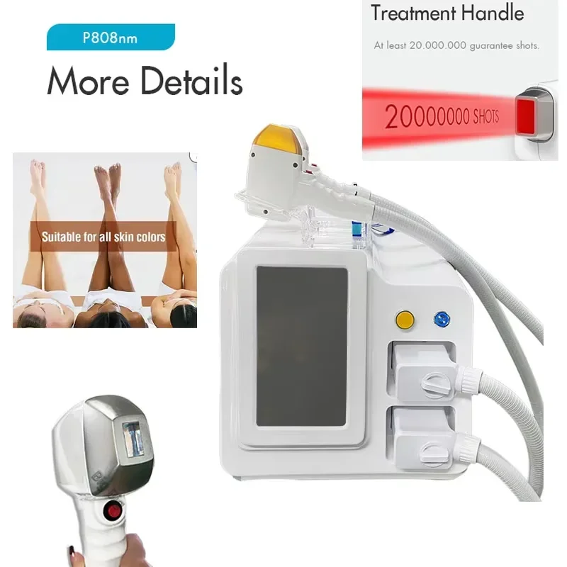 2026 Diode Hair Removal Device with Four Wavelengths:755nm+808nm+940nm+1064nm (Ice Titanium Salon-Grade Professional)